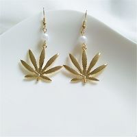 1 Pair Fashion Leaf Alloy Plating Women's Drop Earrings main image 5