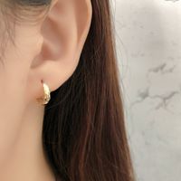 Mode Einfarbig Sterling Silber Ohrringe 1 Paar main image 2