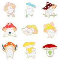 Cartoon Style Mushroom Alloy Enamel Unisex Brooches main image 3