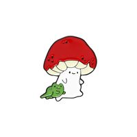 Cartoon Style Mushroom Alloy Enamel Unisex Brooches sku image 8