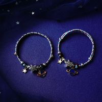 1 Pair Fashion Star Moon Alloy Handmade Unisex Bracelets sku image 1