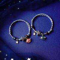 1 Pair Fashion Star Moon Alloy Handmade Unisex Bracelets sku image 4