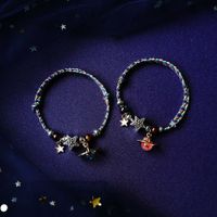 1 Pair Fashion Star Moon Alloy Handmade Unisex Bracelets sku image 3