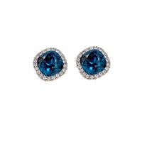 1 Pair Simple Style Geometric Alloy Plating Inlay Crystal Women's Drop Earrings main image 4
