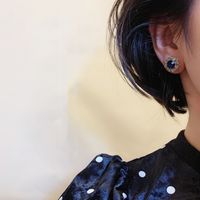 1 Pair Simple Style Geometric Alloy Plating Inlay Crystal Women's Drop Earrings sku image 3