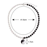 Koreanische Art Herzform Künstliche Perle Perlen Frau Halskette sku image 2