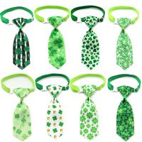 Clover Four-leaf Clover Pet Dogs Cats Bow Tie Pet Collar St. Patrick's Day Decoration main image 1