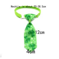 Clover Four-leaf Clover Pet Dogs Cats Bow Tie Pet Collar St. Patrick's Day Decoration main image 6