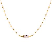 Fashion Devil's Eye Copper 18k Gold Plated Necklace In Bulk sku image 11