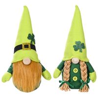 St. Patrick Shamrock Doll Nonwoven Party Ornaments 1 Piece main image 2