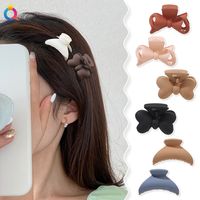 Simple Style Moon Bow Knot Plastic Hair Claws 1 Piece main image 4