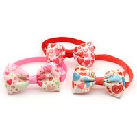 Valentine's Day Pet Cat Dog Heart Shape Bow Tie Pet Supplies Wholesale main image 5