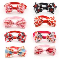 Valentine's Day Pet Cat Dog Heart Shape Bow Tie Pet Supplies Wholesale main image 3