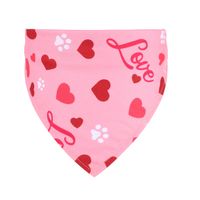 New Valentine's Day Pet's Saliva Towel Dog Cat Decorative Triangular Scarf sku image 6
