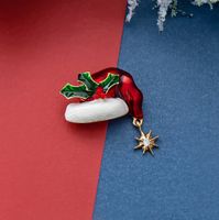 Mode Weihnachtsmann Legierung Überzug Inlay Künstliche Edelsteine Frau Broschen sku image 9
