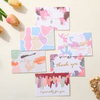 Thanksgiving Fashion Letter Paper Festival Card 6 Pieces sku image 1