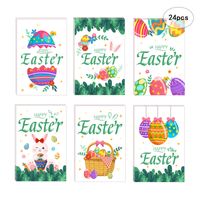 Easter Vintage Style Rabbit Letter Paper Festival Card 1 Set sku image 2
