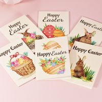 Easter Vintage Style Rabbit Letter Paper Festival Card 1 Set main image 1