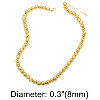 Hip-hop Round Copper 18k Gold Plated Necklace In Bulk main image 4