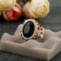 Unisex Geometry Inlay Imitated Crystal Alloy Rings Nhkq133115 sku image 15