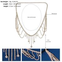 Ethnic Style Tassel Alloy Inlay Rhinestones Hair Band 1 Piece sku image 8