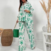 Women's Casual Geometric Polyester Printing Pants Sets main image 2