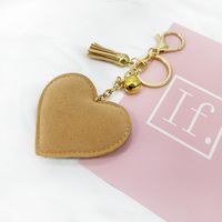 1 Piece Simple Style Heart Shape Alloy Inlay Rhinestones Keychain main image 4
