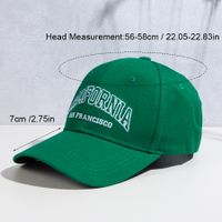 Unisex Fashion Letter Embroidery Curved Eaves Baseball Cap main image 6