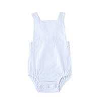 Fashion Solid Color Linen Baby Rompers sku image 2