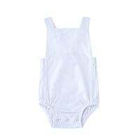 Fashion Solid Color Linen Baby Rompers sku image 3