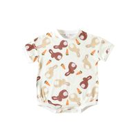 Easter Fashion Rabbit Carrot Cotton Baby Rompers main image 5