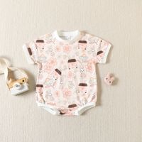 Easter Fashion Rabbit Carrot Cotton Baby Rompers sku image 6