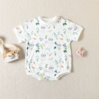 Easter Fashion Rabbit Carrot Cotton Baby Rompers sku image 3