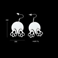 1 Paar Cartoon-stil Kaninchen Kreuzen Oval Aryl Drucken Ostern Kinder Ohrhaken sku image 5