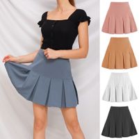 Summer Fashion Solid Color Polyester Above Knee Skirts main image 5