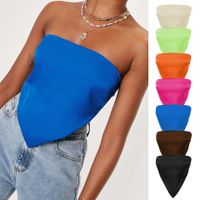 Women's Bandeau Tank Tops Backless Fashion Solid Color main image 3