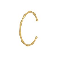 Ins Style Solid Color Titanium Steel Copper Gold Plated Bangle In Bulk main image 2