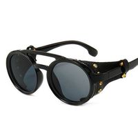 Fashion Geometric Pc Round Frame Full Frame Men's Sunglasses sku image 1