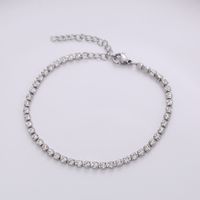 Simple Style Geometric Titanium Steel Inlay Zircon Bracelets 1 Piece main image 3