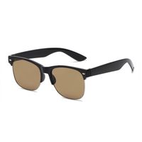 Hip-hop Geometric Glass Cat Eye Half Frame Men's Sunglasses main image 3