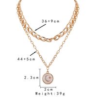1 Piece Japanese Style Star Moon Alloy Plating Inlay Rhinestones Women's Layered Necklaces main image 3