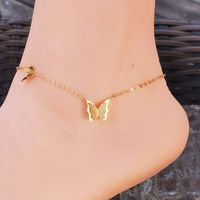 1 Piece Fashion Butterfly Stainless Steel Plating Women's Anklet main image 2
