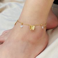 1 Piece Fashion Butterfly Stainless Steel Plating Women's Anklet sku image 6