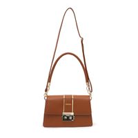 Women's All Seasons Pu Leather Solid Color Streetwear Metal Button Square Flip Cover Handbag main image 6