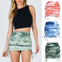 Summer Fashion Tie Dye Polyester Above Knee Skirts main image 1