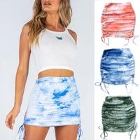 Summer Fashion Tie Dye Polyester Above Knee Skirts main image 4