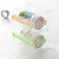 And Paper Adhesive Tape Special Creative Cutter Office Stationery Packing Hand Account Transparent Tape Base Storage Cutter Box main image 4