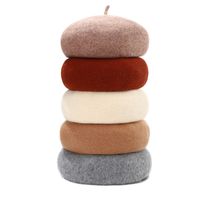 Women's Simple Style Solid Color Eaveless Beret Hat main image 1