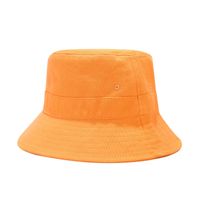Unisex Simple Style Solid Color Flat Eaves Bucket Hat sku image 2