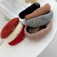 Women's Simple Style Solid Color Patchwork Eaveless Beret Hat main image 5